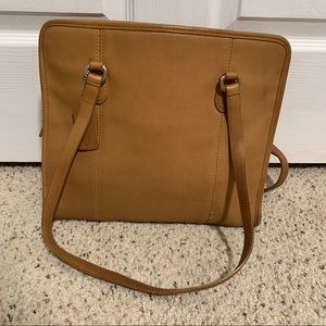 COACH vintage tote shoulder bag Tribeca tan leather